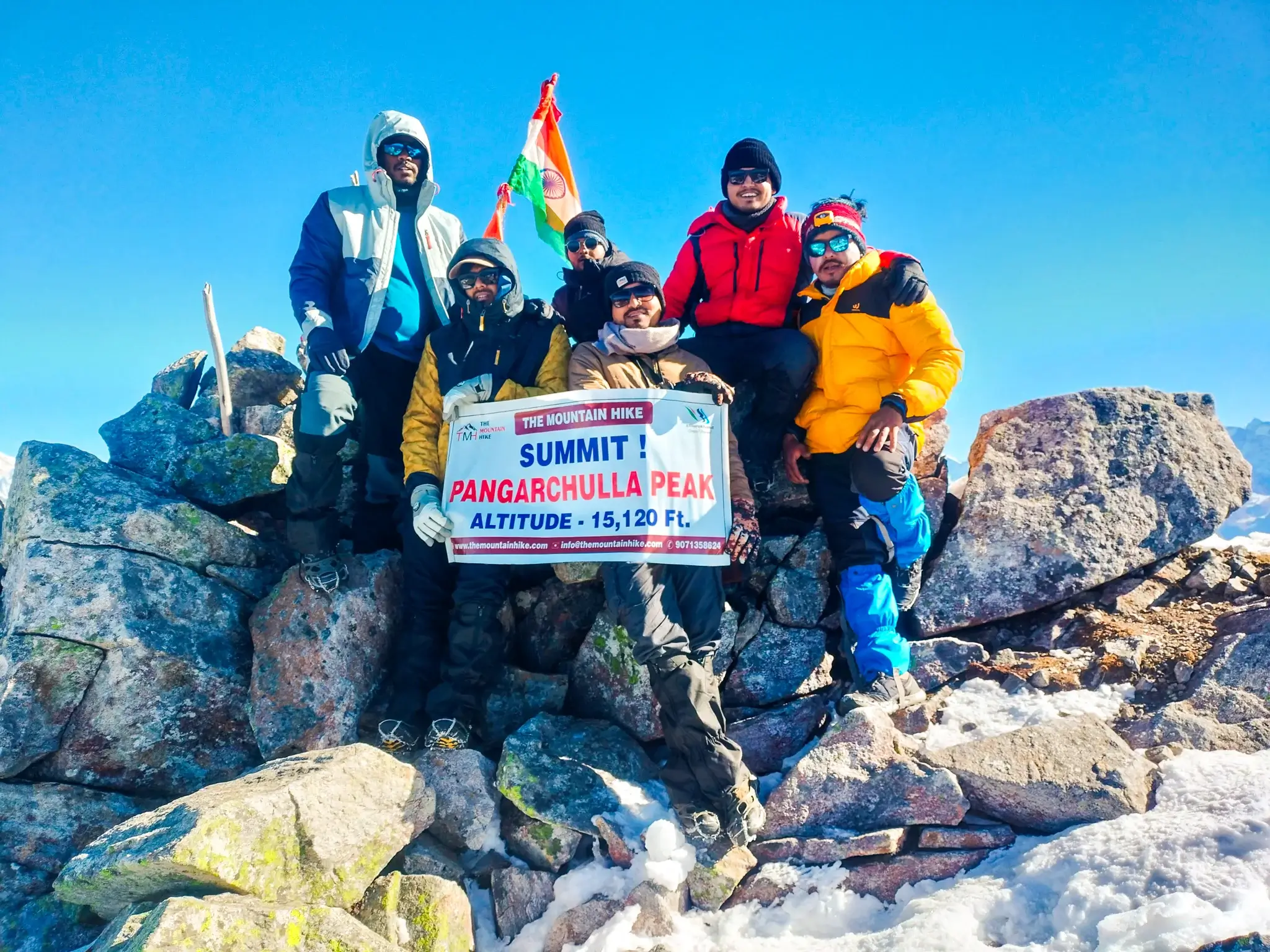 Pangarchulla Peak Trek Summit Group