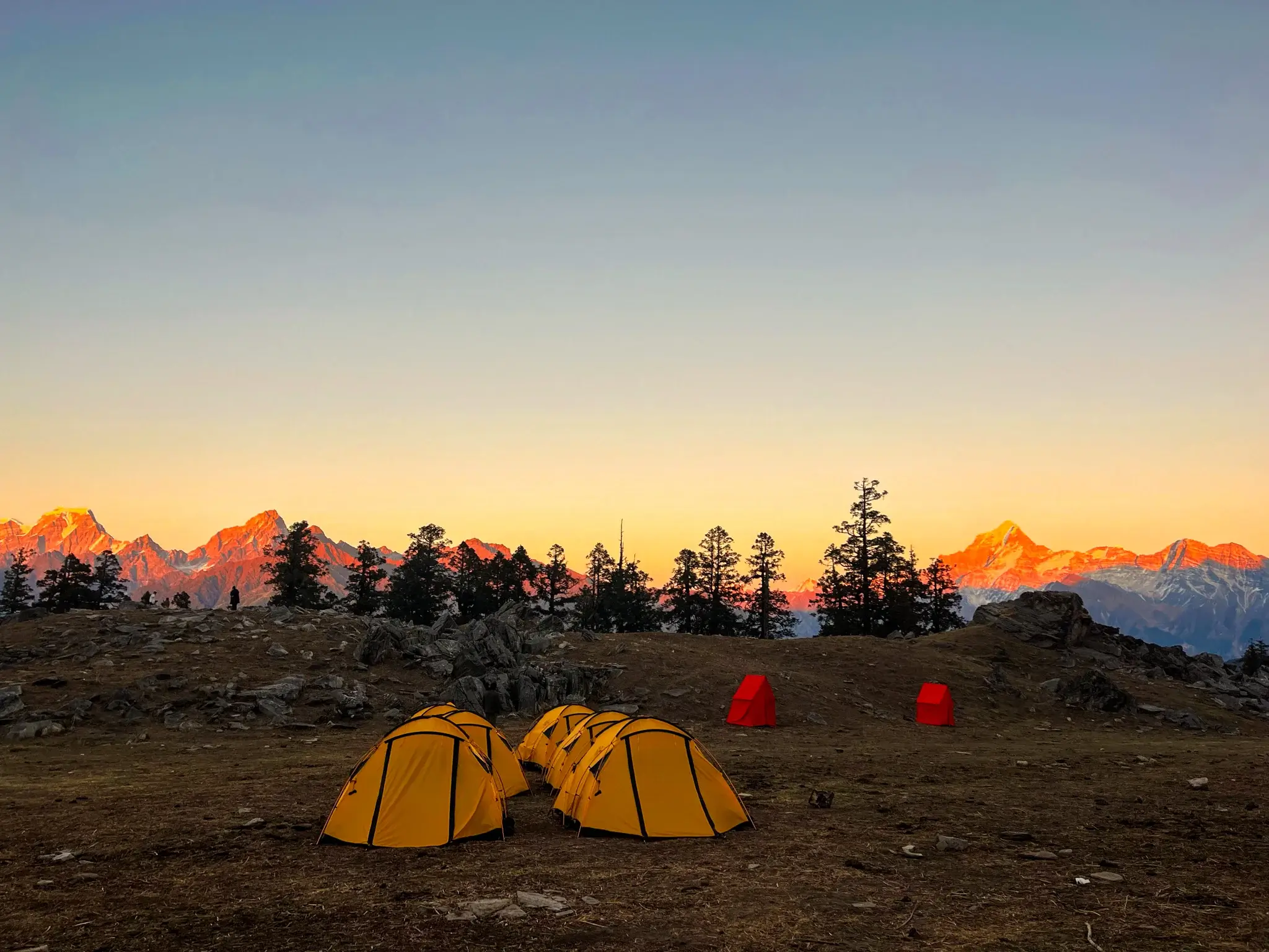 Pangarchulla Peak Trek Sunset Camp